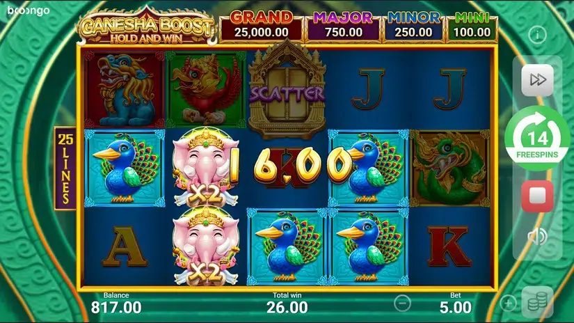 Ganesha Boost Hold and Win slot screenshot 7
