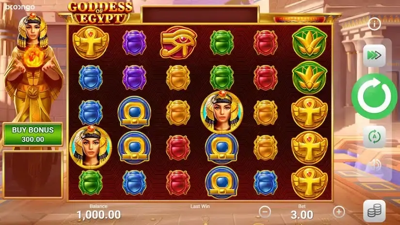 Goddess of Egypt slot screenshot 1