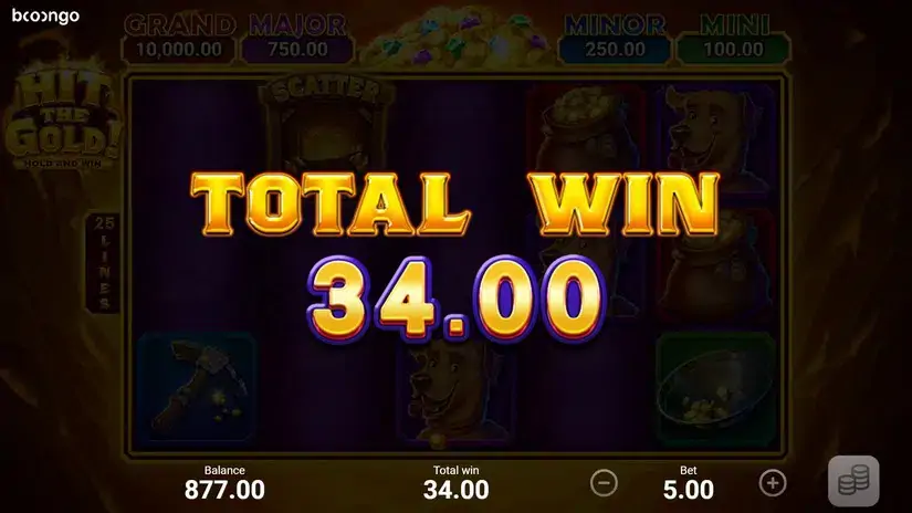 Hit The Gold slot screenshot 