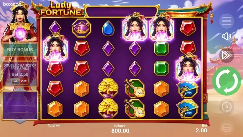 Lady Fortune slot screenshot 2