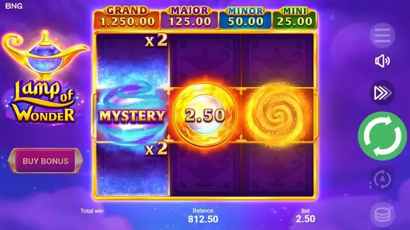 Lamp of Wonder slot screenshot 2