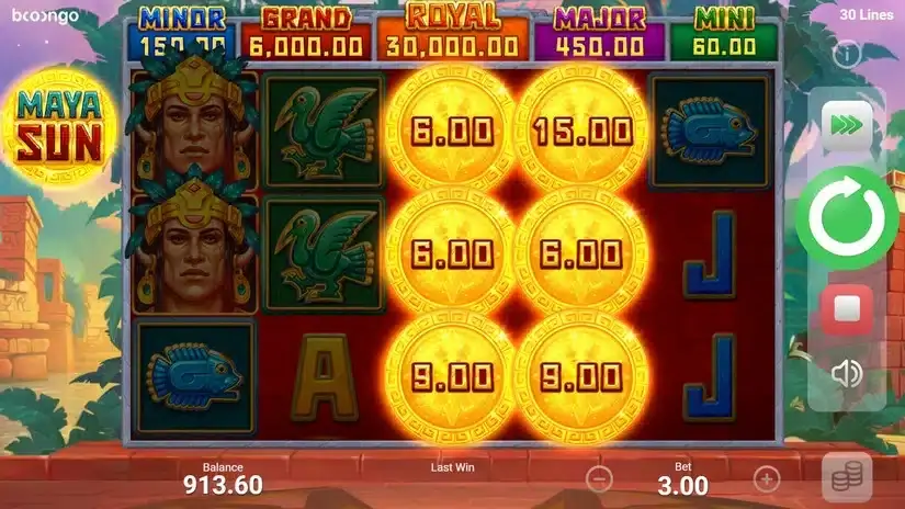 Maya Sun slot screenshot 3