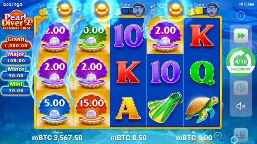 Pearl Diver 2: Treasure Chest slot screenshot 1