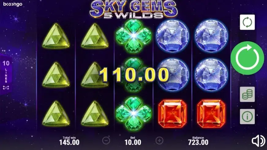 Sky Gems: 5 Wilds slot screenshot 3