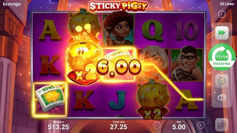 Sticky Piggy slot screenshot 6