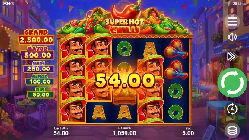 Super Hot Chilli slot screenshot 3