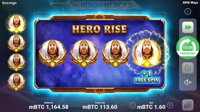 The King of Heroes slot screenshot 4