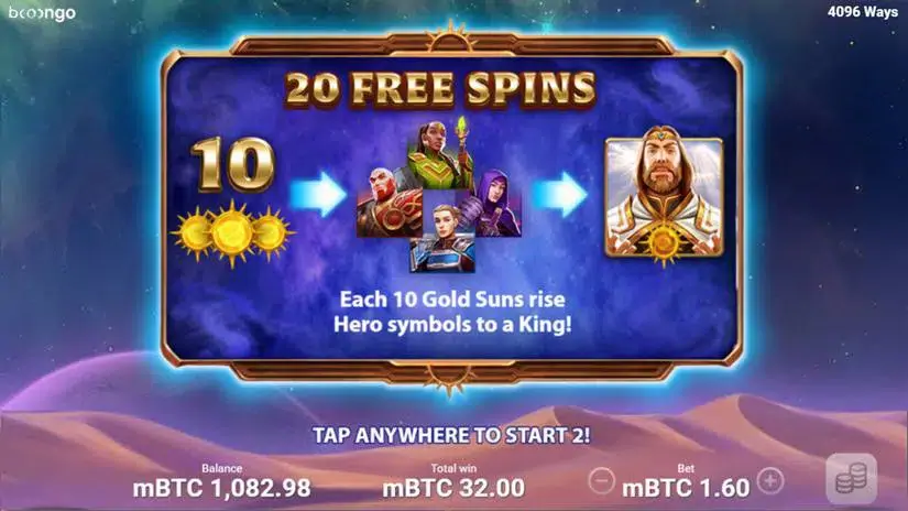The King of Heroes slot screenshot 2