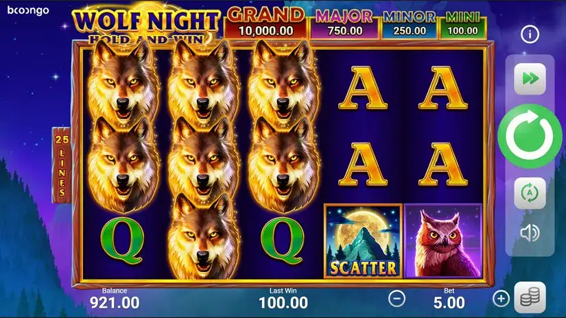 Wolf Night slot screenshot 5