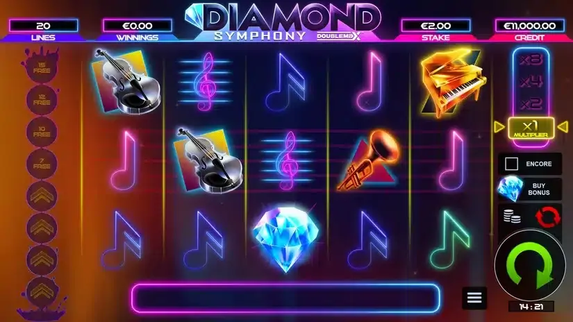 Diamond Symphony DoubleMax slot screenshot 