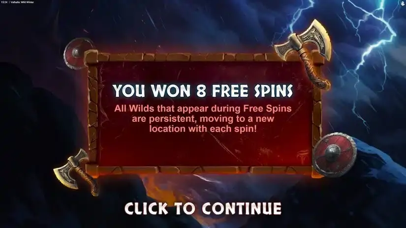 Valhalla Wild Winter slot screenshot 5