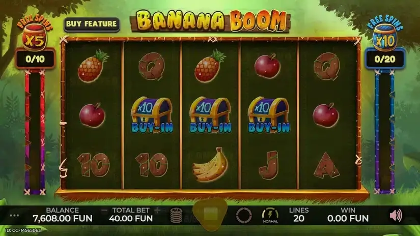 Banana Boom slot screenshot 2
