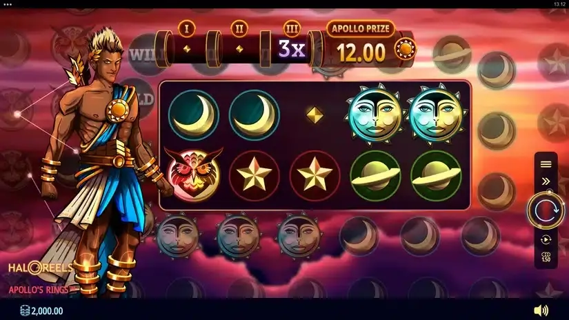 Apollo’s Rings slot screenshot 