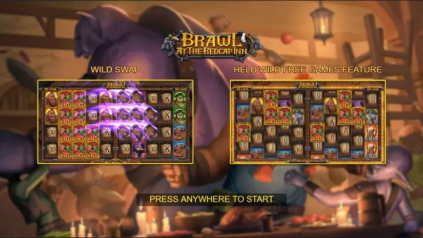 Brawl At The Red Cap Inn slot screenshot 
