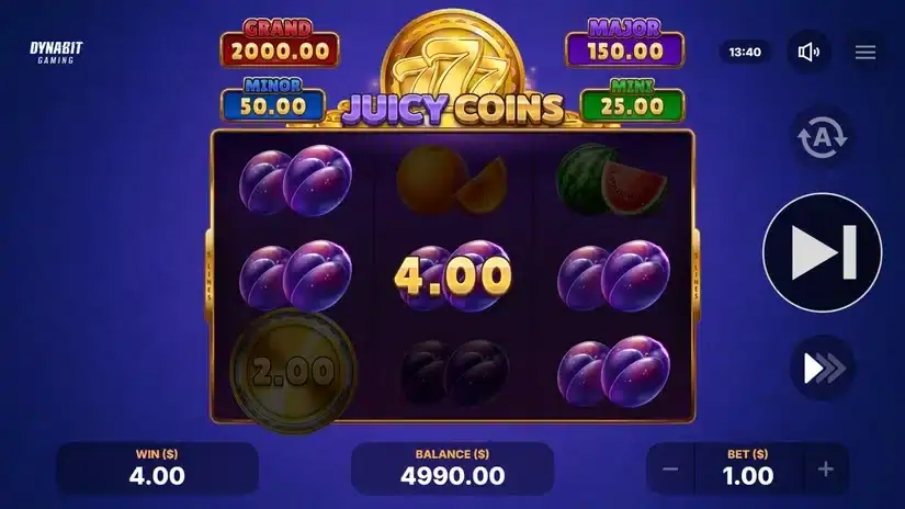 Juicy Coins: Hold and Win slot screenshot 3