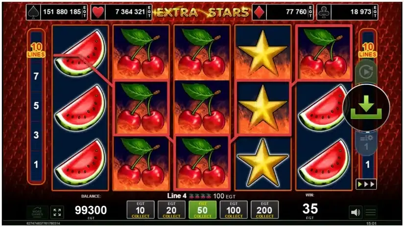 Extra Stars slot screenshot 