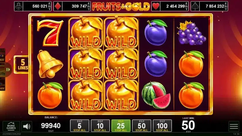 Fruits & Gold slot screenshot 3