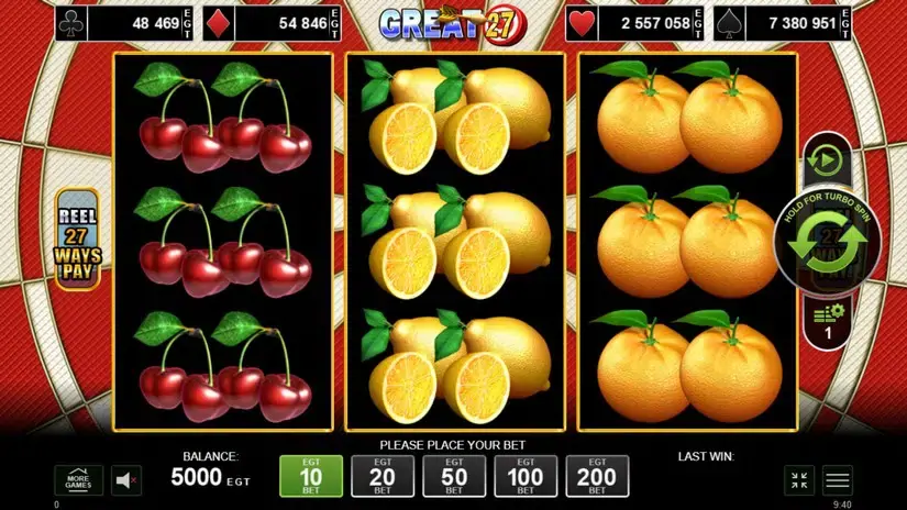 Great 27 slot screenshot 1