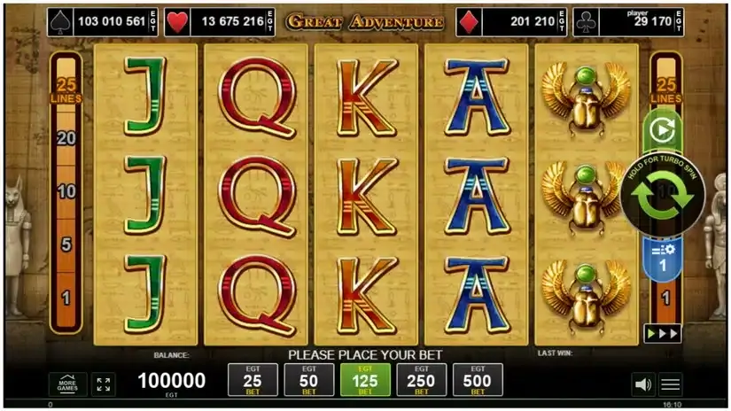 Great Adventure slot screenshot 