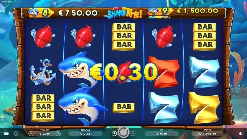 It’s Shark Time slot screenshot 2