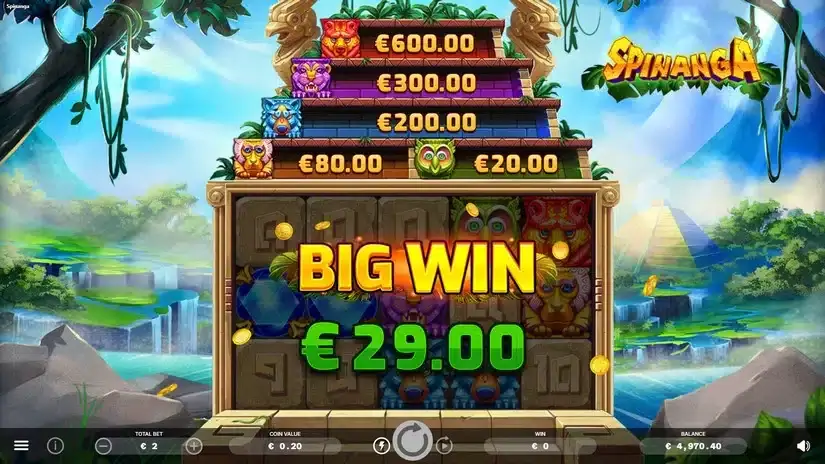 Spinanga slot screenshot 