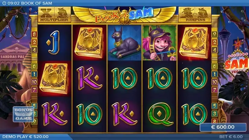 Book of Sam slot screenshot 4