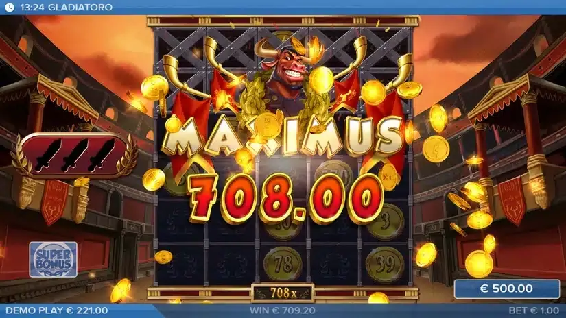 Gladiatoro slot screenshot 