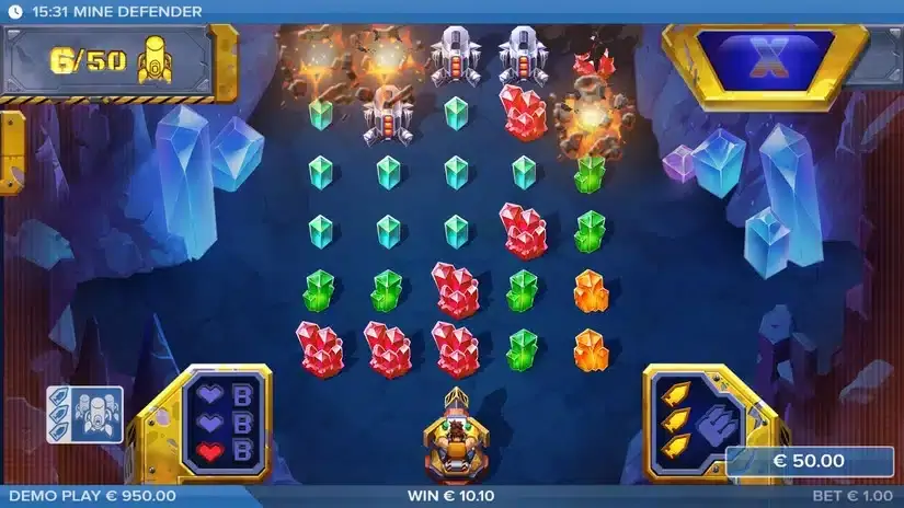 Mine Defender slot screenshot 5