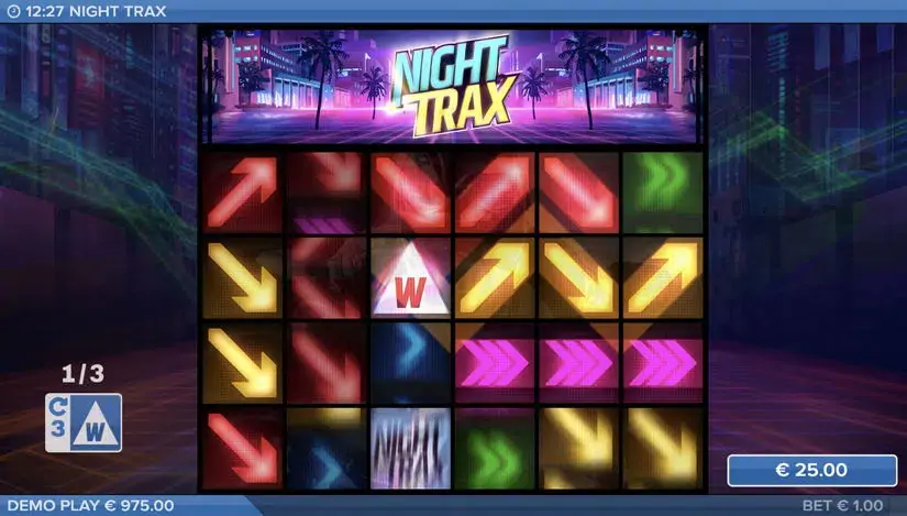 Night Trax slot screenshot 2