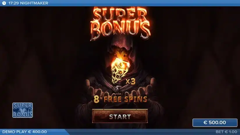 Nightmaker slot screenshot 3