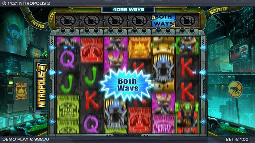 Nitropolis 2 slot screenshot 