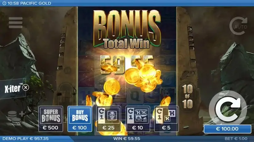 Pacific Gold slot screenshot 
