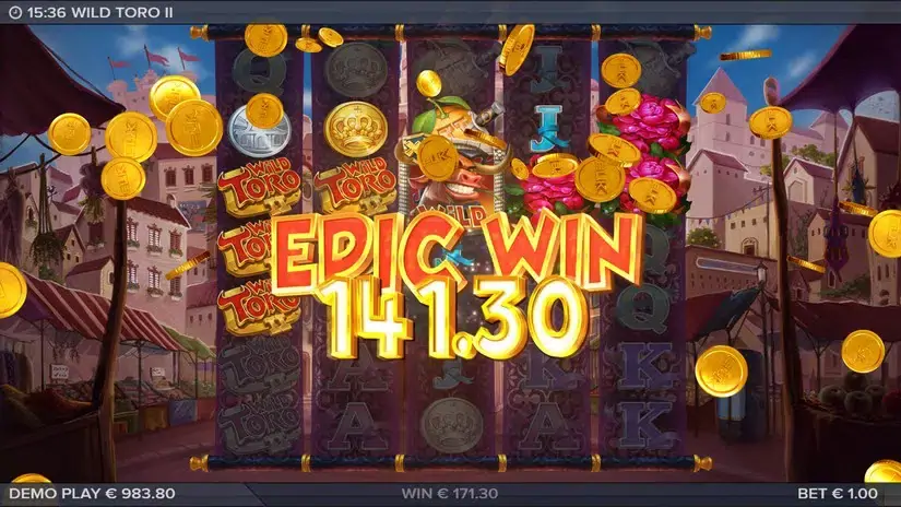 Wild Toro 2 slot screenshot 