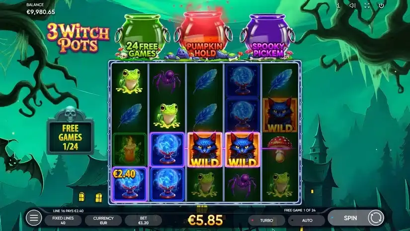 3 Witch Pots slot screenshot 5