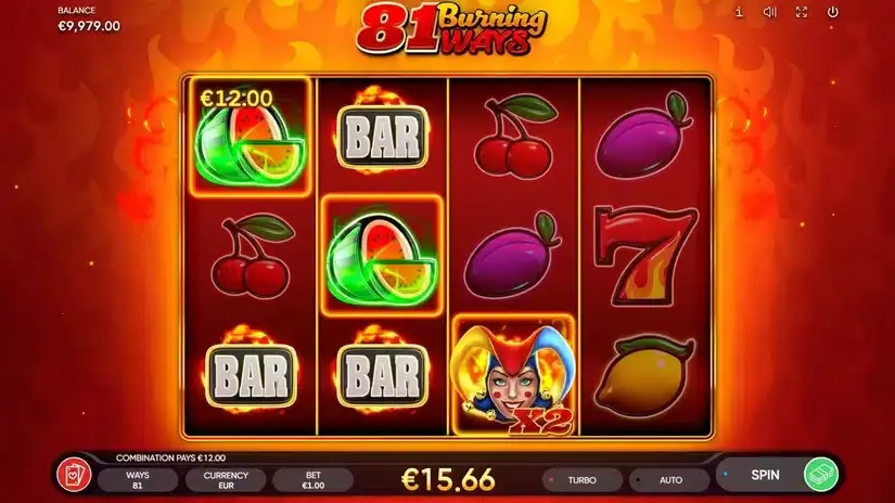 81 Burning Ways slot screenshot 2