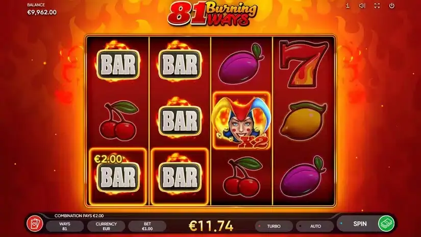 81 Burning Ways slot screenshot 3