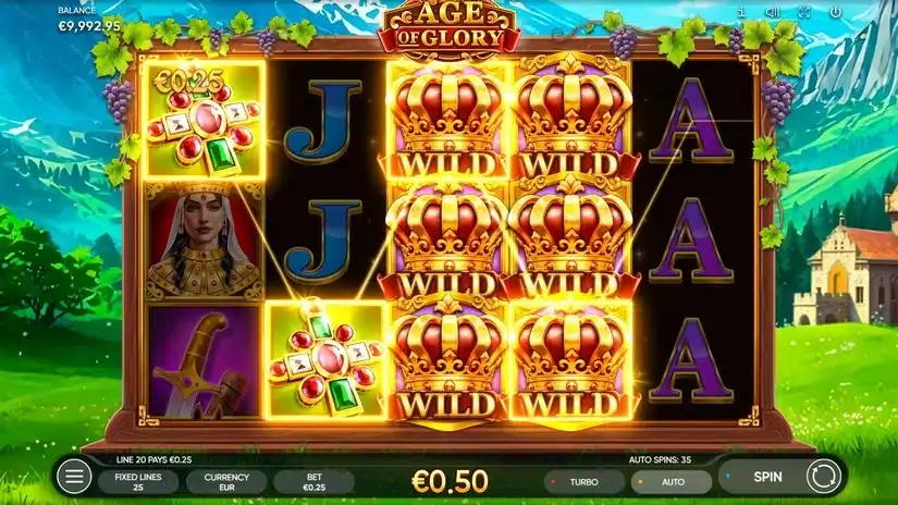 Age of Glory slot screenshot 3