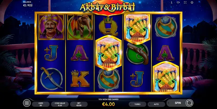 Akbar & Birbal slot screenshot 5