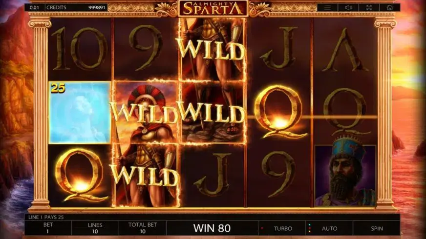 Almighty Sparta slot screenshot 4