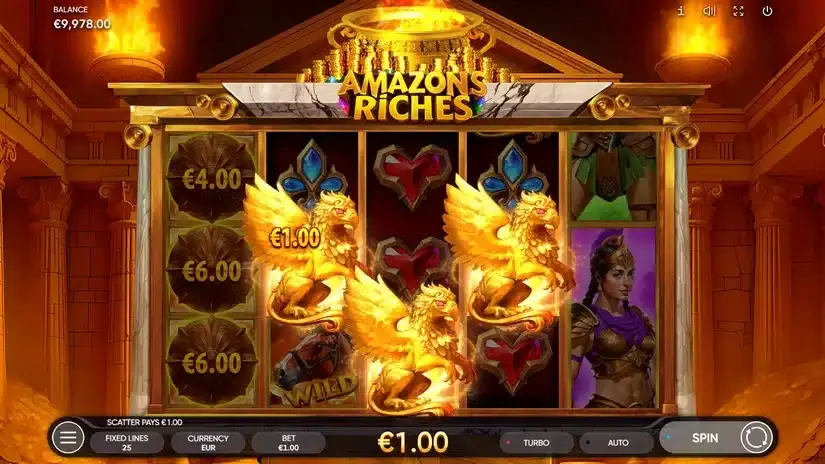 Amazons Riches slot screenshot 3