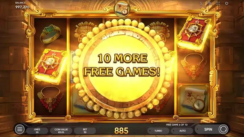 Book of Conquistador slot screenshot 5