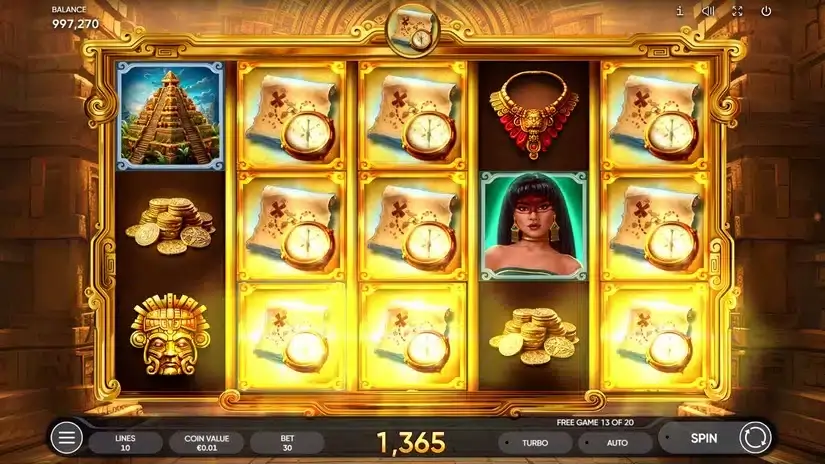 Book of Conquistador slot screenshot 