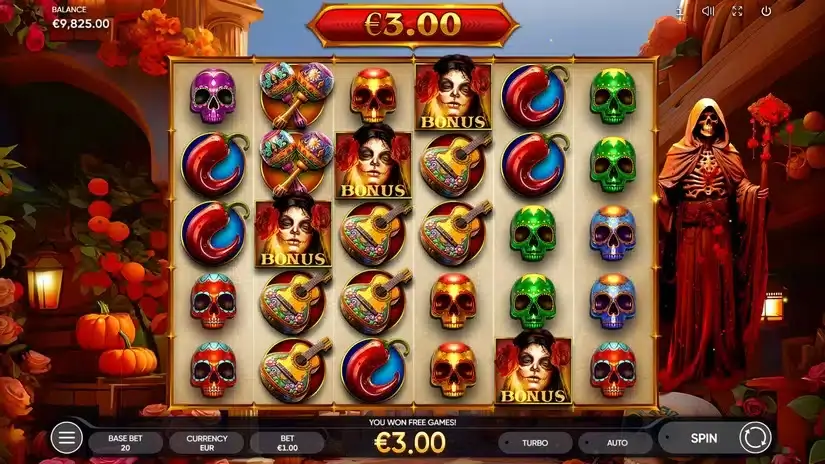 Dia de Los Muertos 2 slot screenshot 2