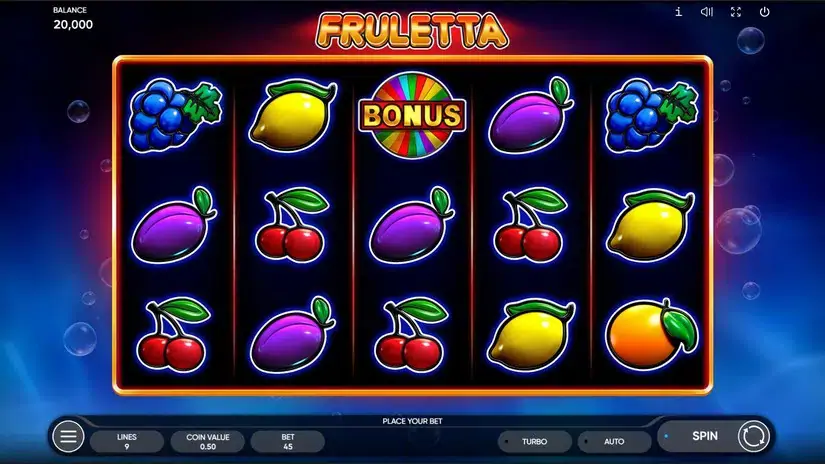 Fruletta slot screenshot 1