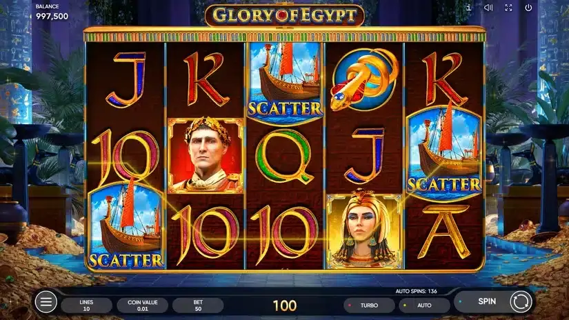 Glory of Egypt slot screenshot 5