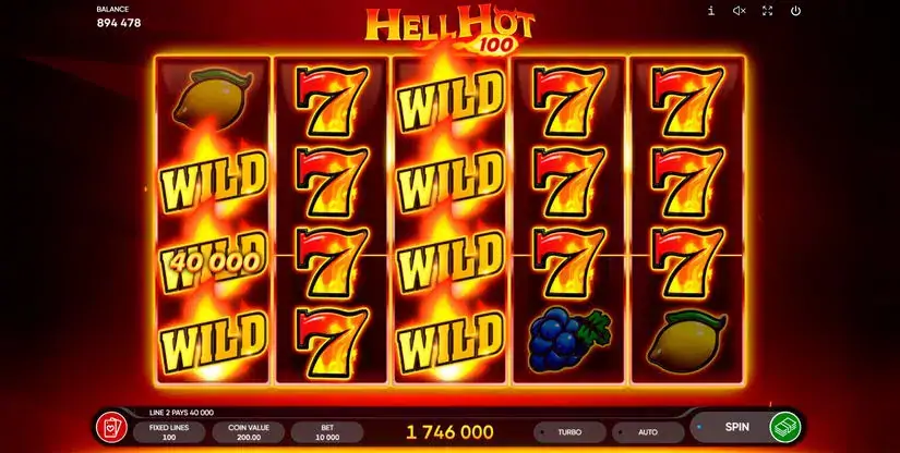 Hell Hot 100 slot screenshot 6