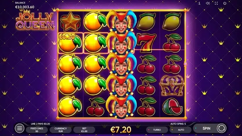 Jolly Queen slot screenshot 