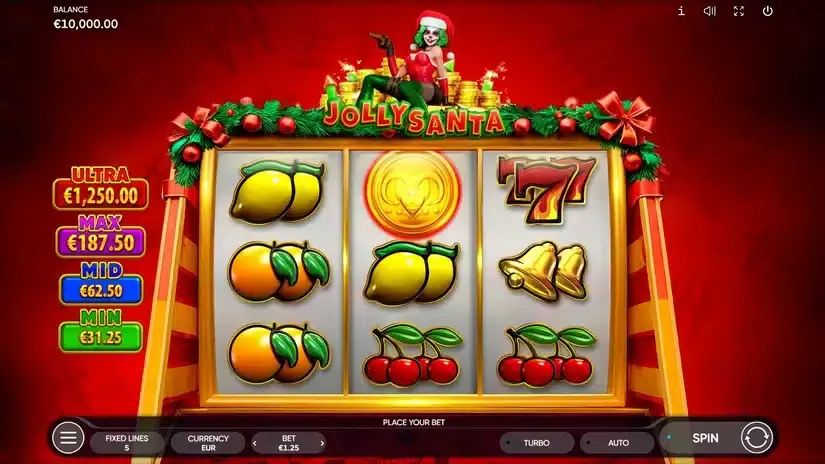 Jolly Santa slot screenshot 2