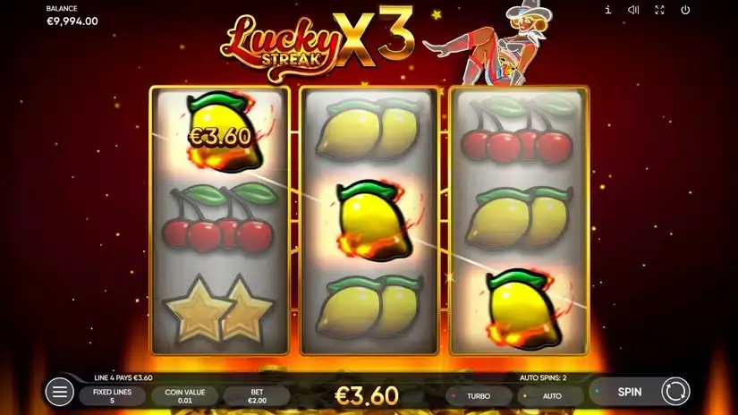 Lucky Streak X slot screenshot 2