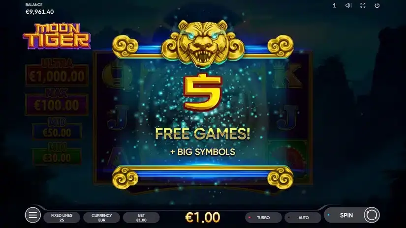 Moon Tiger slot screenshot 5